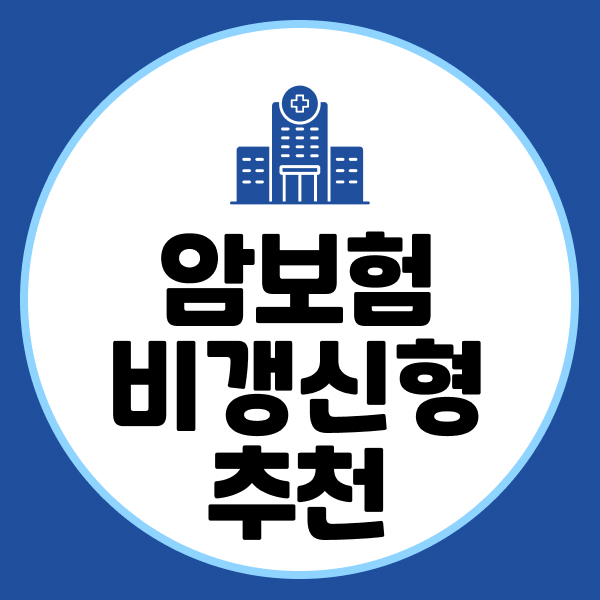 암보험비갱신형추천