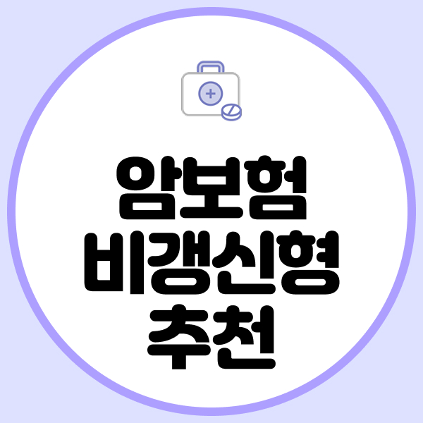 암보험비갱신형추천