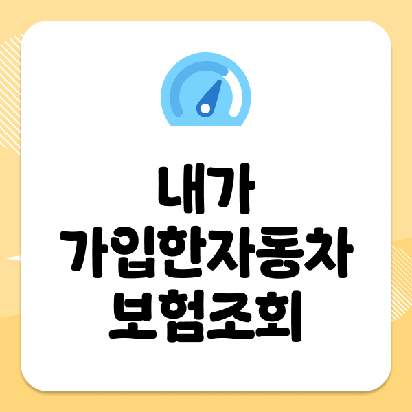 내가가입한자동차보험조회