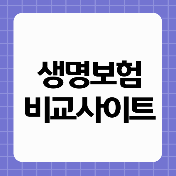 생명보험비교사이트
