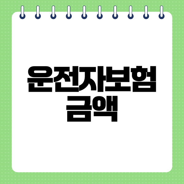 운전자보험금액