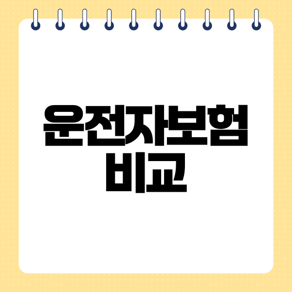 운전자보험비교