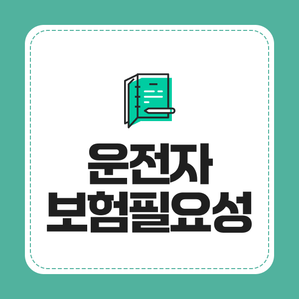 운전자보험필요성