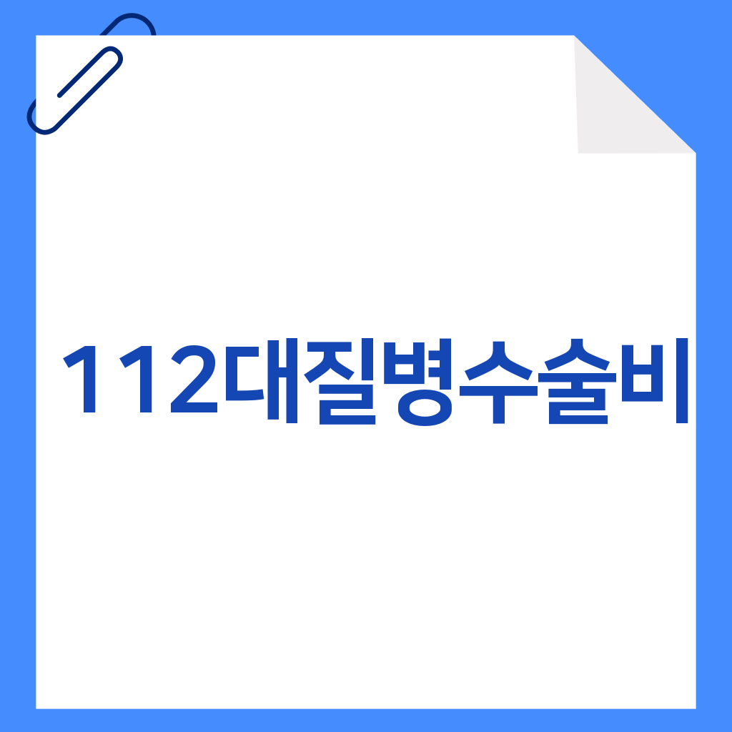 112대질병수술비