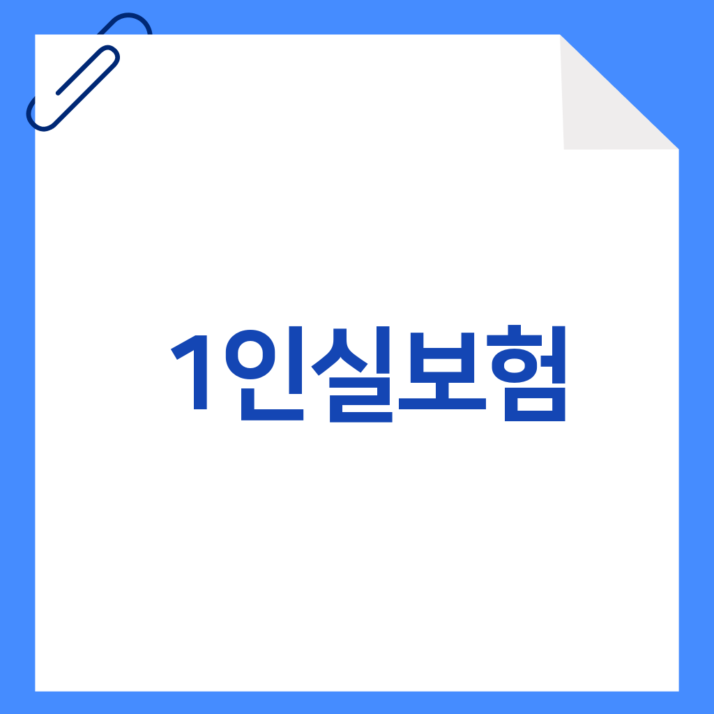 1인실보험