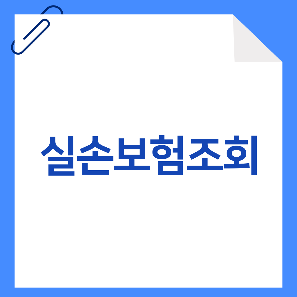 실손보험조회