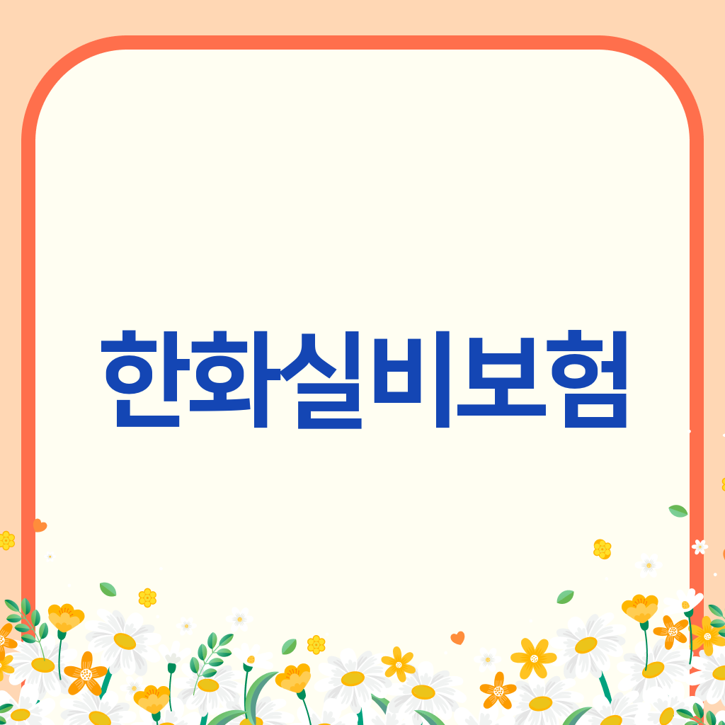 한화실비보험