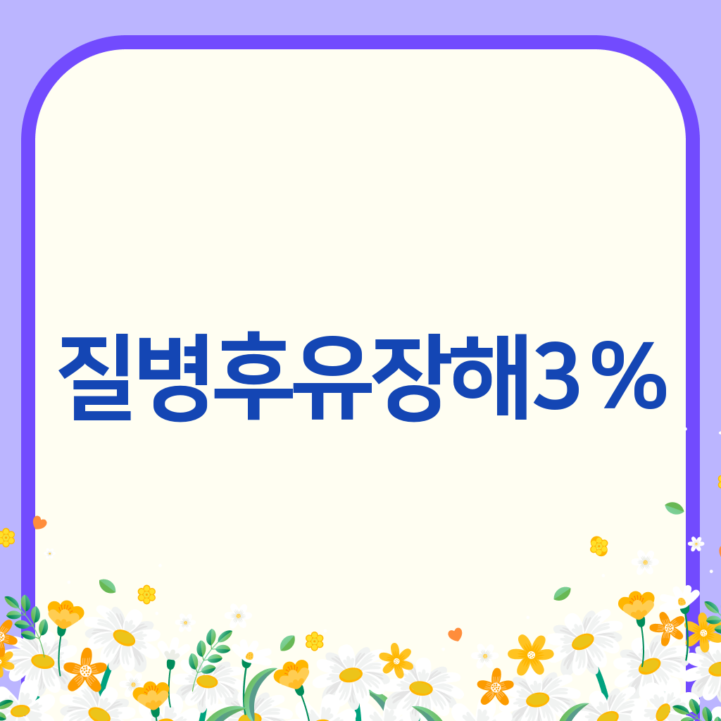 질병후유장해3%