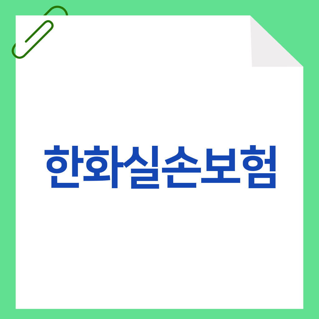 한화실손보험