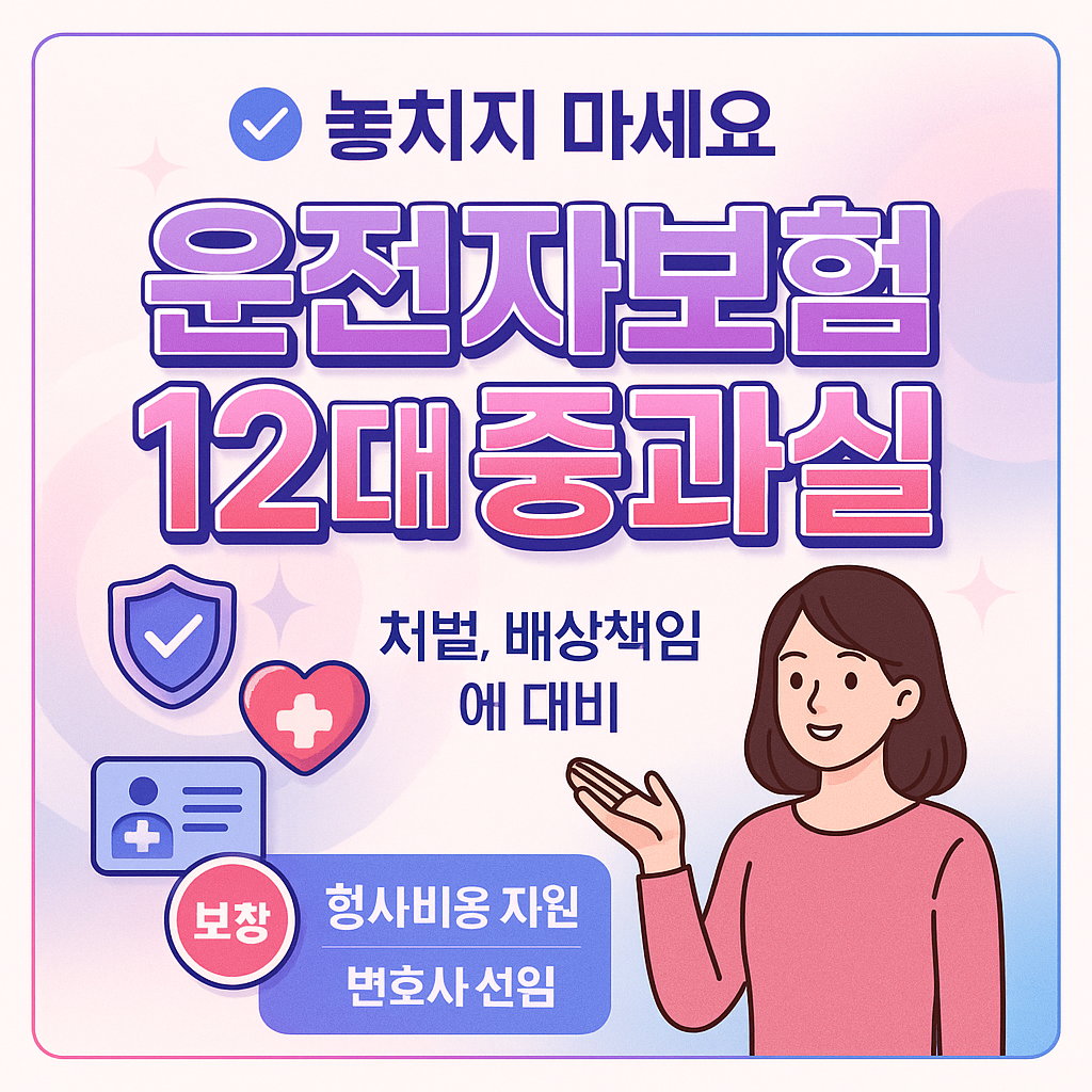 운전자보험12대중과실