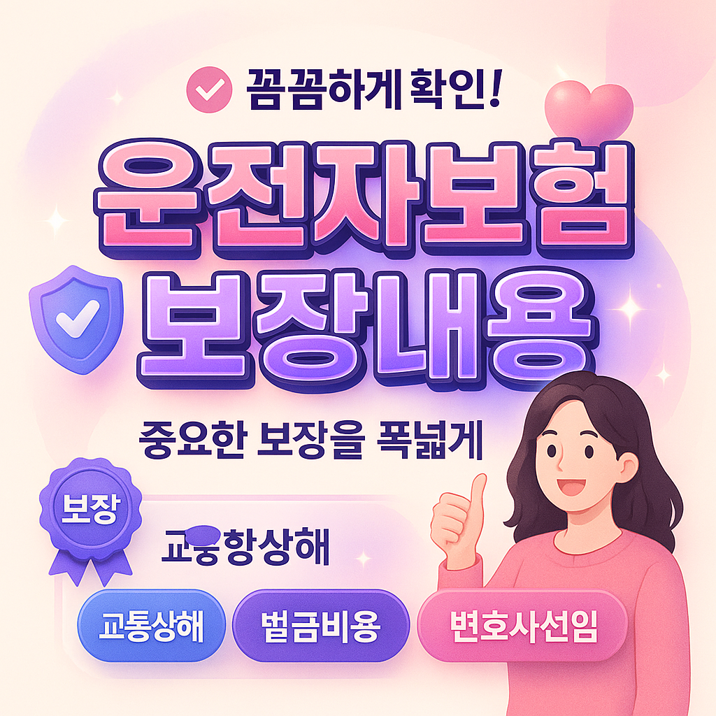 운전자보험보장내용